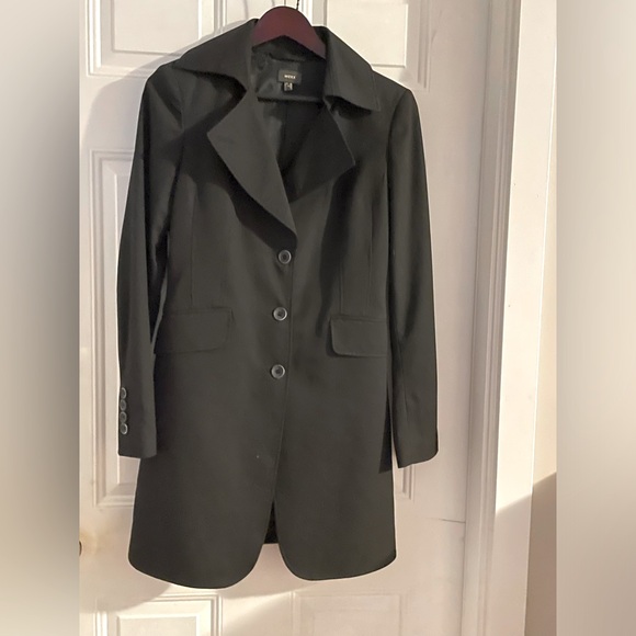 Mexx Long Black Fitted Blazer early 00s US size 8 - Picture 1 of 7